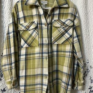 Arizona Plaid Button-Up sweater